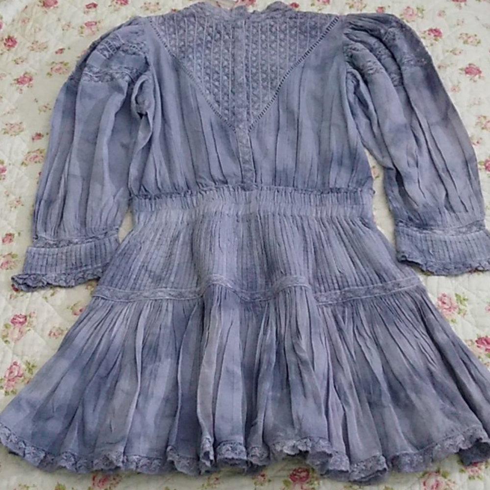 Loveshackfancy Viola ruffle mini dress XS - Picture 14 of 15